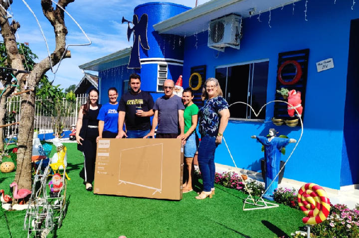 Alcir Ganassini foi o ganhador do concurso Alegria Natalina