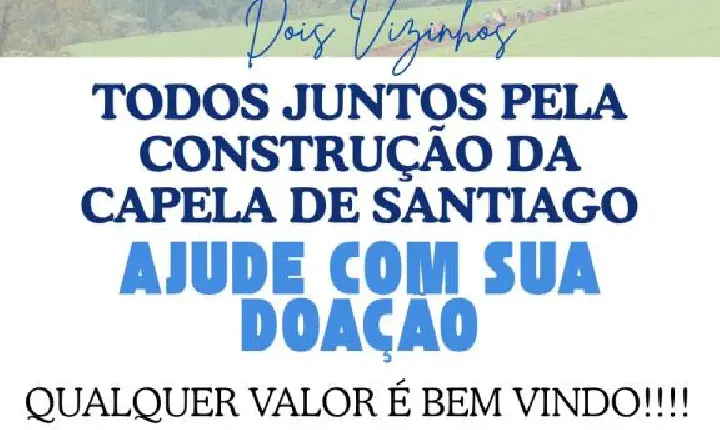 Associação Santiago Brasil precisa de auxílio para conclusão das obras da Capela