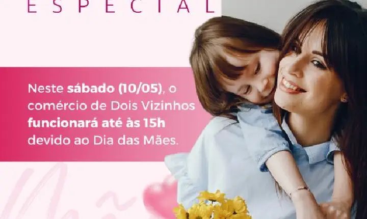 Comércio terá horário estendido neste sábado