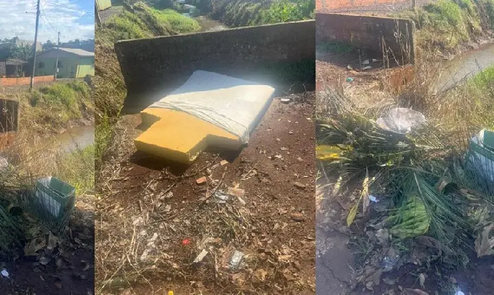 DESCARTE IRREGULAR DE LIXO AMEAÇA RIOS E COMUNIDADE DO BAIRRO SAGRADA FAMÍLIA