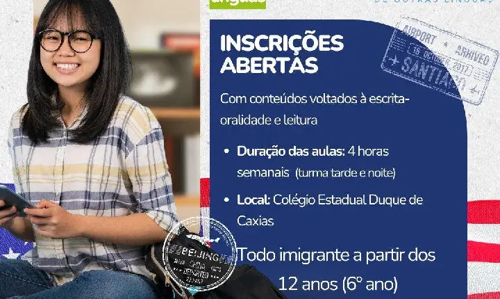 DOIS VIZINHOS AMPLIA ENSINO DE PORTUGUÊS PARA IMIGRANTES E ABRE NOVAS TURMAS EM 2026