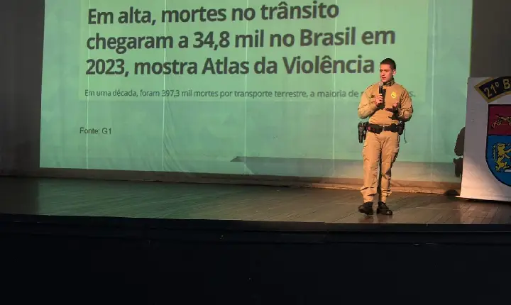 JOVENS LOTAM CENTRO CULTURAL EM EVENTO DO MAIO AMARELO