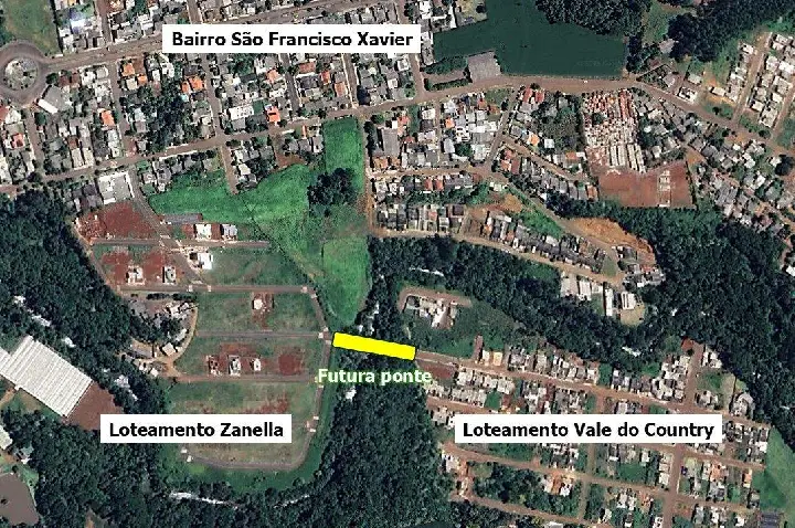 NOVA PONTE VAI LIGAR VALE DO COUNTRY AO SÃO FRANCISCO XAVIER