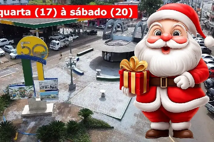 PAPAI NOEL FAZ TEMPORADA ESPECIAL NA PRAÇA DA AMIZADE