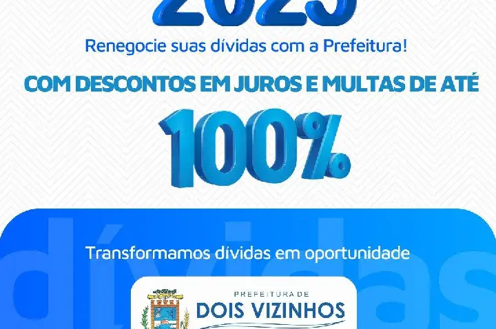 ÚLTIMOS DIAS PARA APROVEITAR O REFIS-DV 2025 E REGULARIZAR SUAS DÍVIDAS COM O MUNICÍPIO