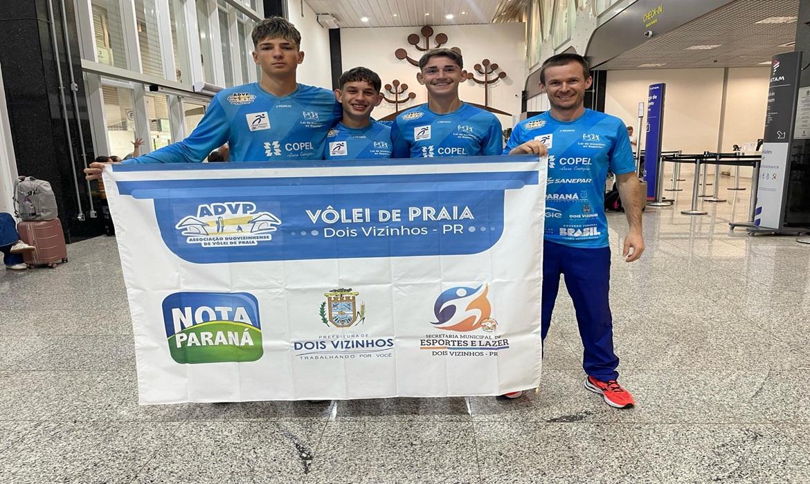 ATLETAS DE DOIS VIZINHOS REPRESENTAM O BRASIL NO MUNDIAL ESCOLAR DE VÔLEI DE PRAIA