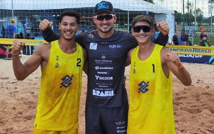 Gabriel e Mateus se classificam no Brasileiro de Seleções do Volei de Praia