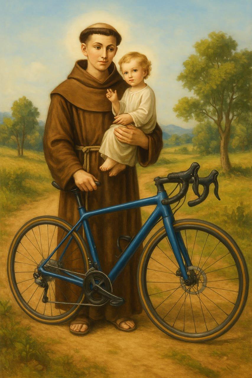CICLISTAS DE DOIS VIZINHOS E SANTO ANTÔNIO DO SUDOESTE REALIZAM ENCONTRO HISTÓRICO COM TROCA DE IMAGENS DE SANTO ANTÔNIO