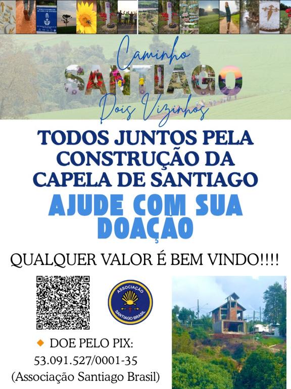 Associação Santiago Brasil precisa de auxílio para conclusão das obras da Capela