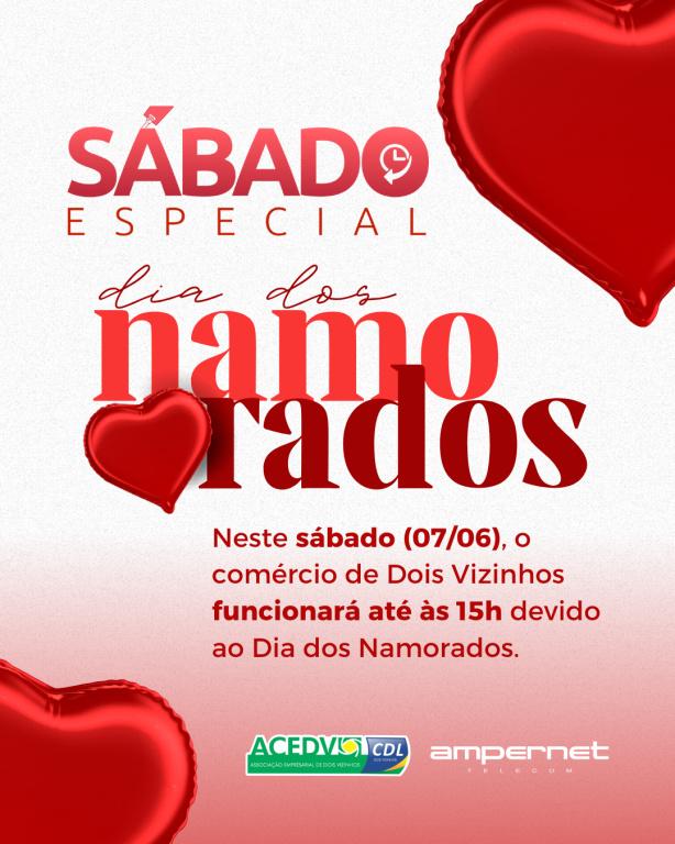 Comércio funciona até as 15h neste sábado