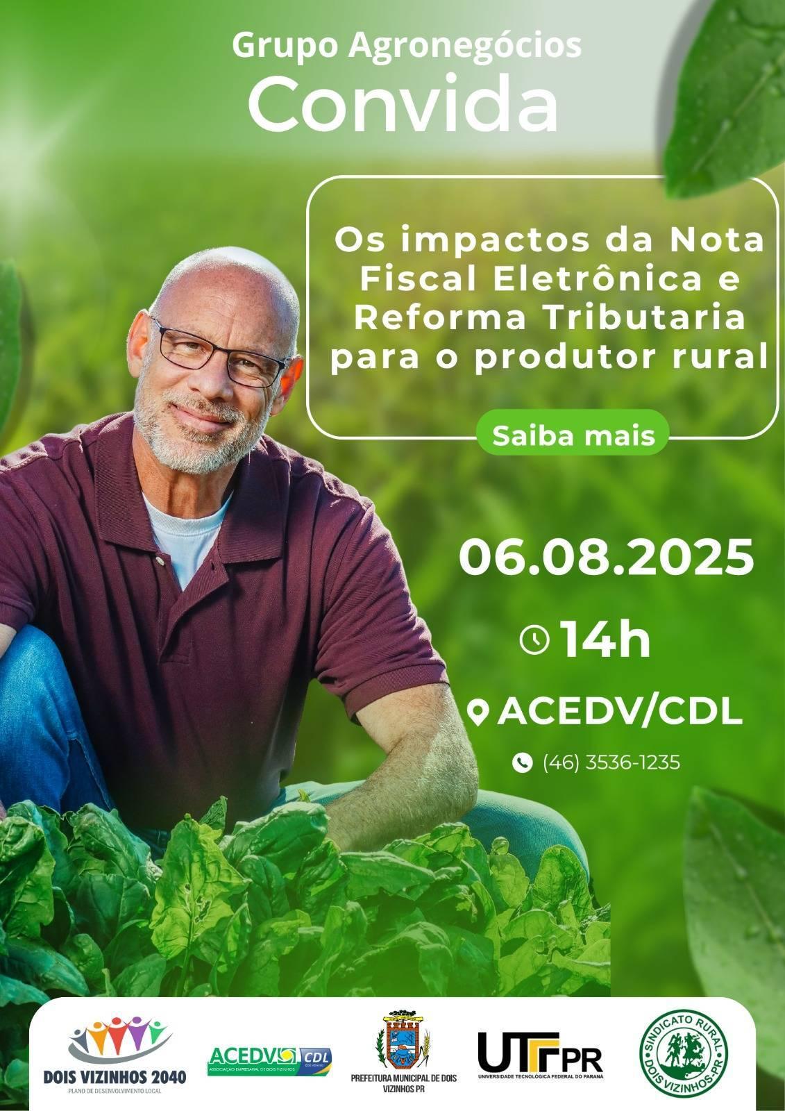 Palestra vai tirar dúvidas sobre a Nota Fiscal Eletrônica para agricultores