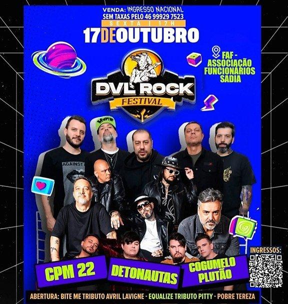 DVL ROCK FESTIVAL ACONTECE HOJE COM GRANDES BANDAS E PROMETE SACUDIR DOIS VIZINHOS
