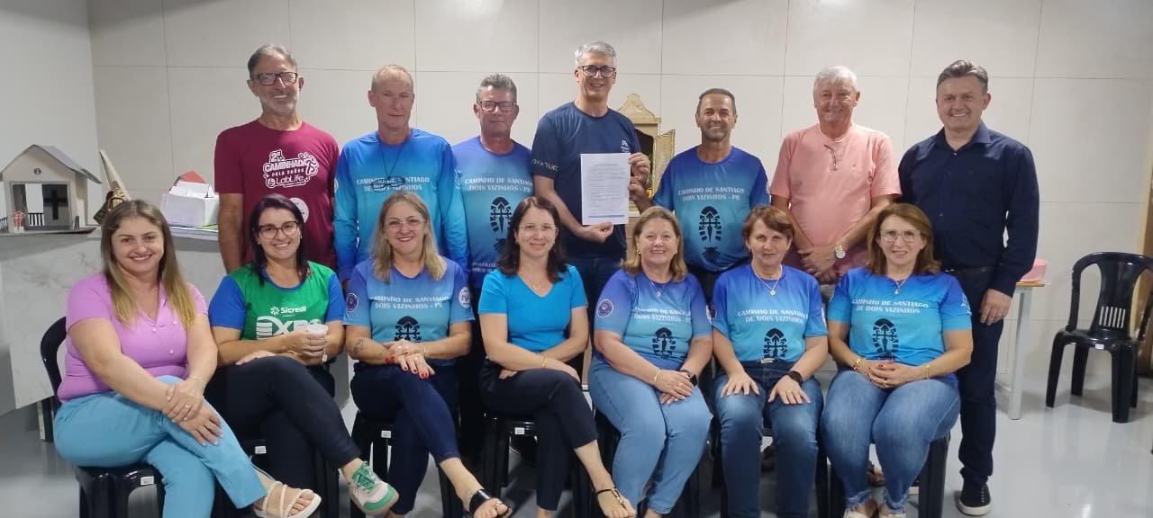 ASSOCIAÇÃO SANTIAGO ENTREGA DOCUMENTO À PREFEITURA COM PROPOSTAS PARA O FORTALECIMENTO DO CAMINHO DE SANTIAGO DE DOIS VIZINHOS