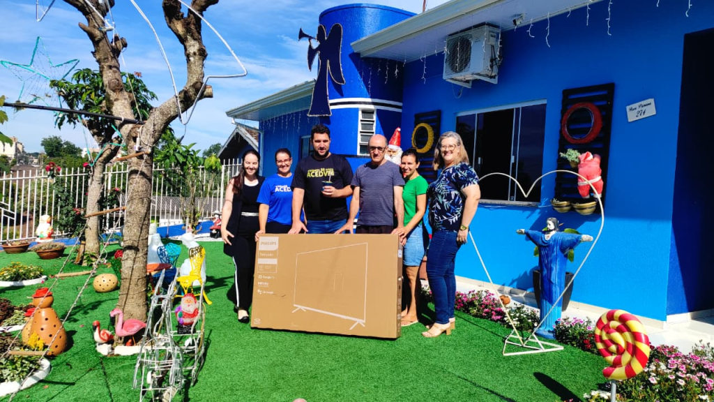 Alcir Ganassini foi o ganhador do concurso Alegria Natalina